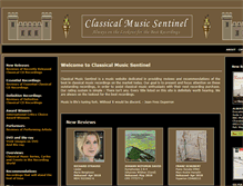Tablet Screenshot of classicalmusicsentinel.com